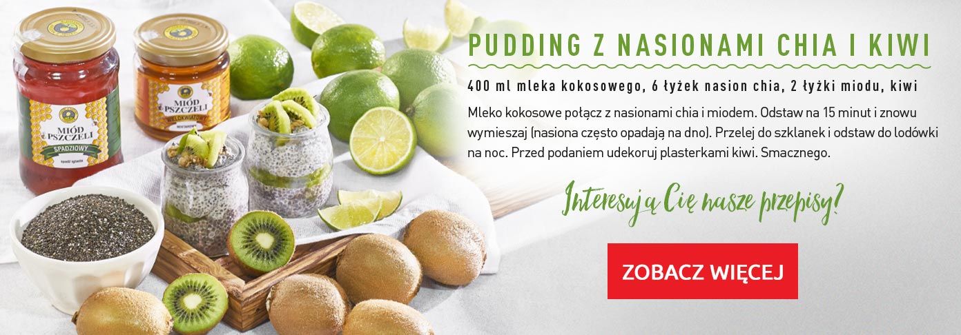 Pudding z nasionami chia i kiwi – lista składników 