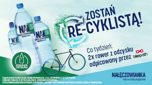 Konkurs Nałęczowianka Zostań re-cyklistą