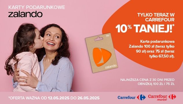 Usługi Carrefour - karty podarunkowe