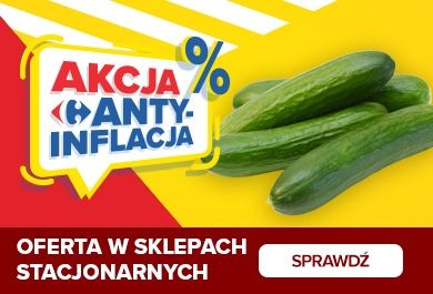 Oferta sklepów stacjonarnych Carrefour_antyinflacja_ogórek