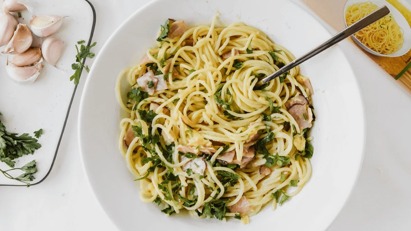 Dietetyczne spaghetti carbonara