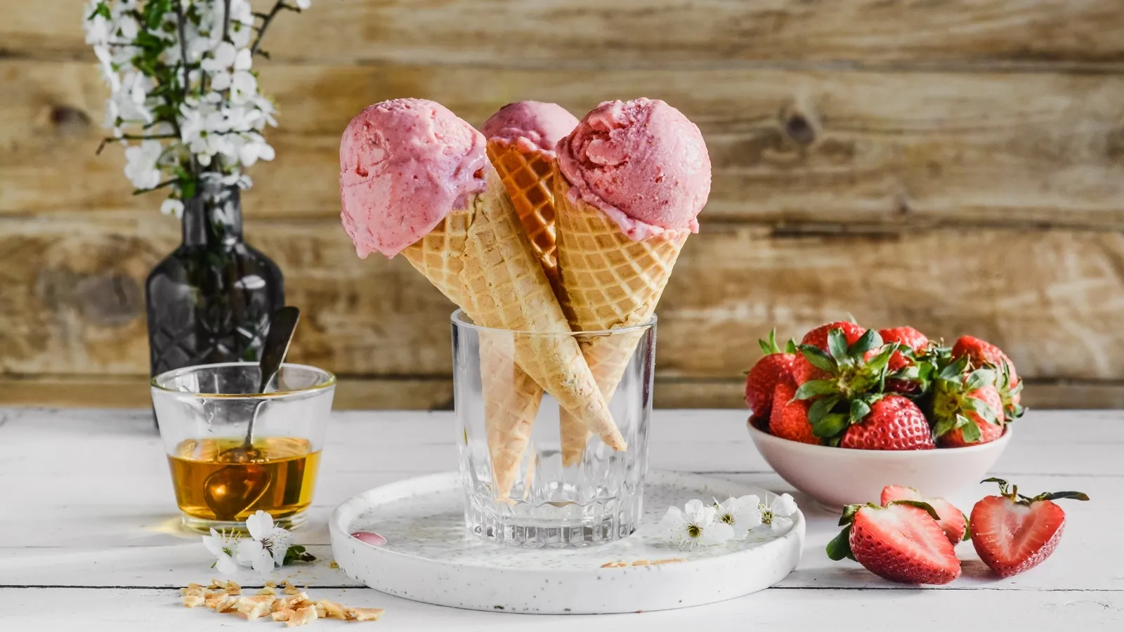 Fit lody truskawkowe bez cukru