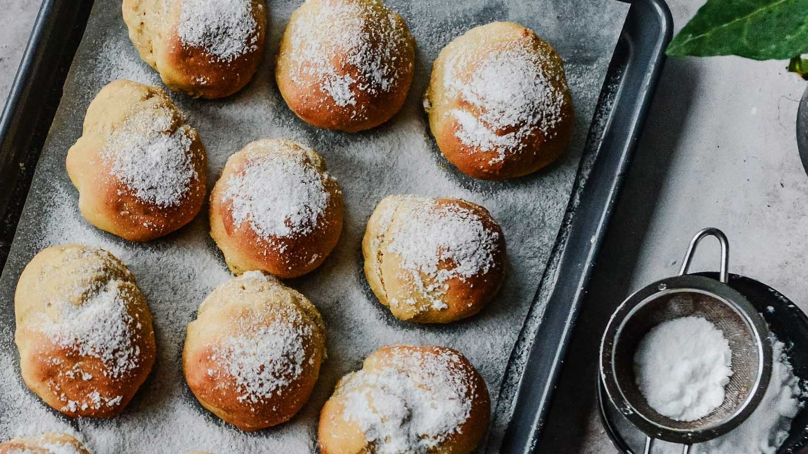 Pieczone fit pączki jaglane