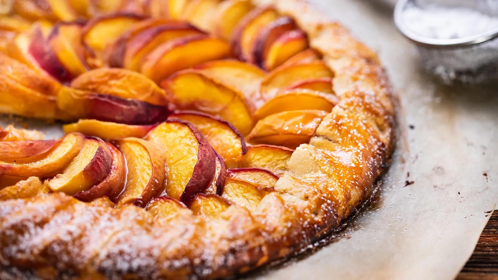 Przepis na galette brzoskwiniowe