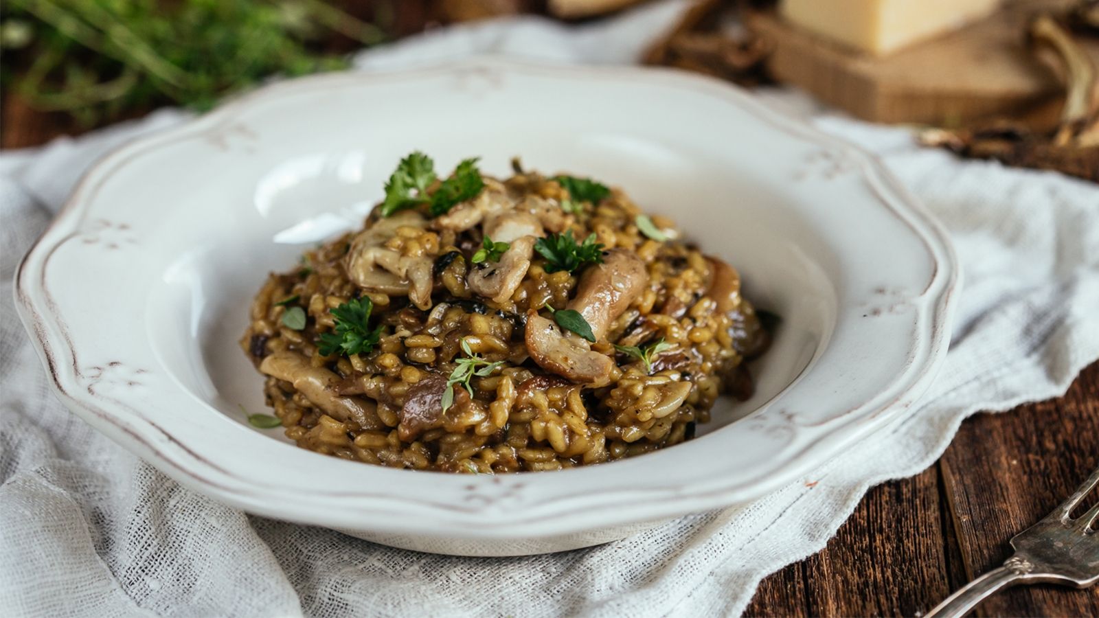 Risotto z suszonymi borowikami