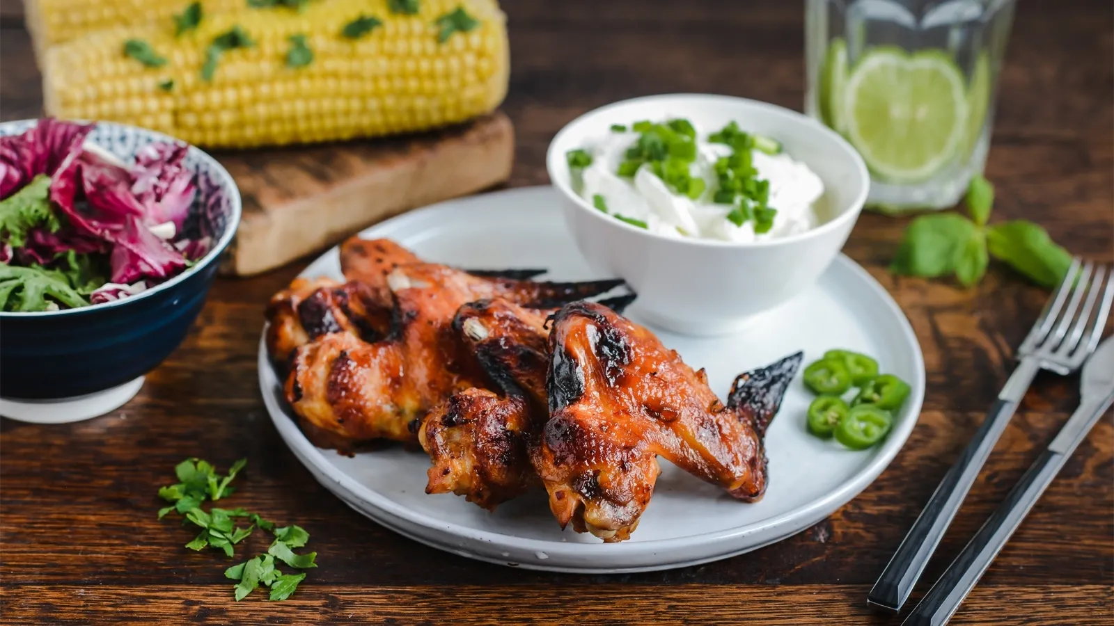 Skrzydełka BBQ na coli