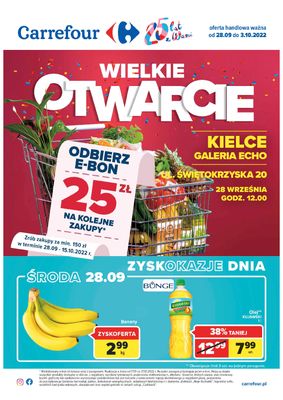 Gazetka Wielkie Otwarcie Carrefour Kielce 