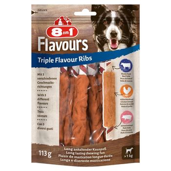 8in1 Flavours Triple Flavour Ribs Pokarm dla psów 113 g 