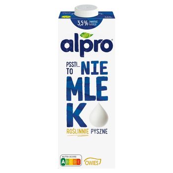Alpro Psst! To nie mlek Napój owsiany 3,5 % 1 l