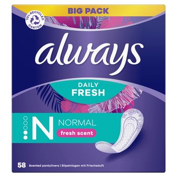 Always Daily Fresh Normal, O świeżym zapachu, 58X