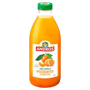 Andros 100 % soku z wyciskanych klementynek 1 l