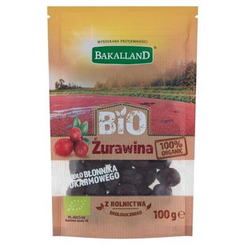 Bakalland Bio żurawina 100 g