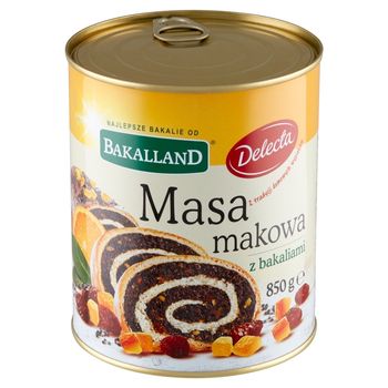 Bakalland Masa makowa z bakaliami 850 g
