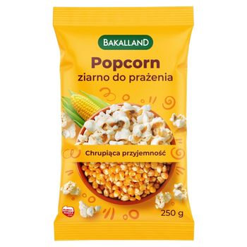 Bakalland Popcorn ziarno do prażenia 250 g