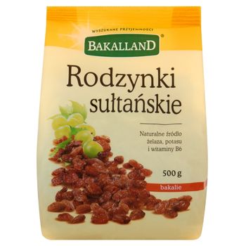 Bakalland Rodzynki sułtańskie 500 g
