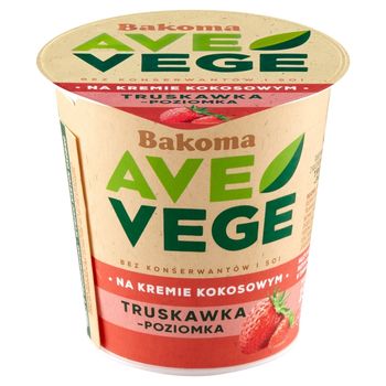 Bakoma Ave Vege Roślinny produkt kokosowy truskawka-poziomka 150 g