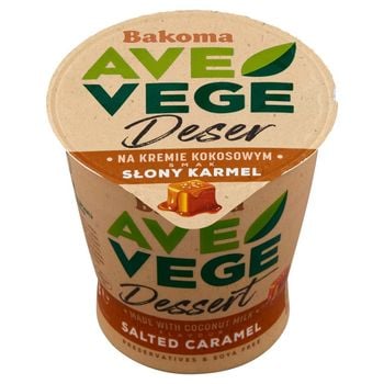 Bakoma Ave Vege Deser na kremie kokosowym smak słony karmel 150 g