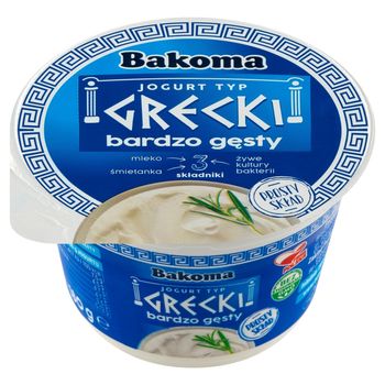Bakoma Jogurt naturalny typ grecki 180 g