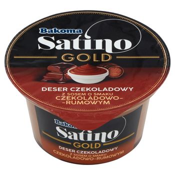 Bakoma Satino Gold Deser czekoladowy z sosem o smaku czekoladowo-rumowym 135 g
