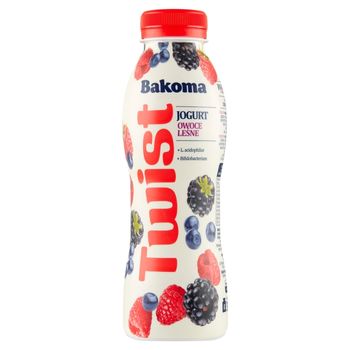 Bakoma Twist Jogurt owoce leśne 370 g