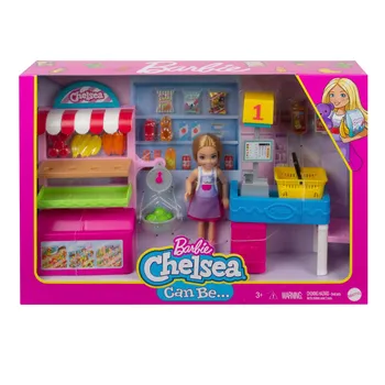 Barbie Chelsea You Can Be Zestaw Sklepik + Lalka GTN67