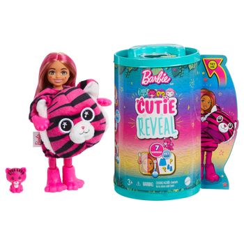 Barbie Cutie Reveal Chelsea Tygrys Lalka Seria Dżungla HKR15
