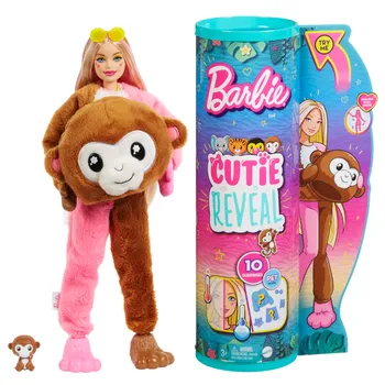 Barbie Cutie Reveal Małpka Lalka Seria Dżungla HKR01