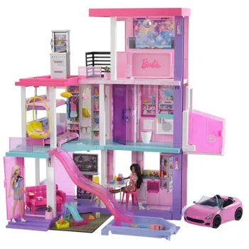 Barbie Deluxe zestaw DreamHouse 60ta rocznica z 2 lalkami i samochodem