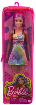 Barbie Fashionistas Lalka Sukienka geometryczny wzór HBV22