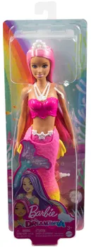 Barbie Syrenka podstawowa Lalka Różowo-żółty ogon HGR11