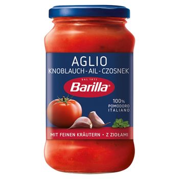 Barilla Aglio Sos pomidorowy z czosnkiem czerwonym winem i ziołami 400 g