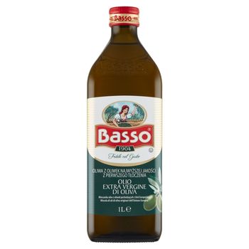 Basso Oliwa z oliwek najwyższej jakości z pierwszego tłoczenia 1 l