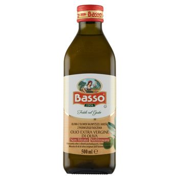Basso Oliwa z oliwek najwyższej jakości z pierwszego tłoczenia 500 ml