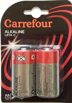 Carrefour Baterie C 2 szt.