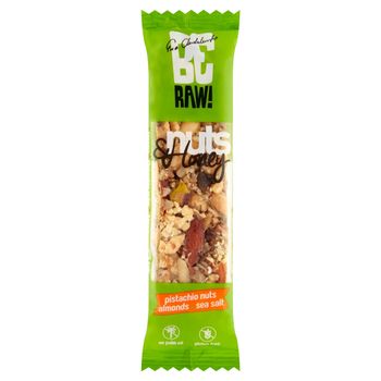 Be Raw! Nuts & Honey Pistachio Nuts Almonds Sea Salt Baton 30 g