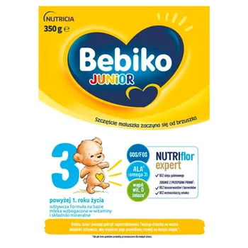Bebiko Junior 3 Odżywcza formuła na bazie mleka dla dzieci powyżej 1. roku życia 350 g