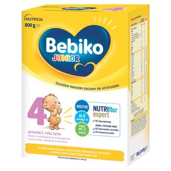 Bebiko Junior 4 Mleko modyfikowane dla dzieci powyżej 2. roku życia 800 g (2 x 400 g)