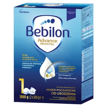 Bebilon 1 Advance Pronutra Mleko początkowe od urodzenia 1000 g (2 x 500 g)