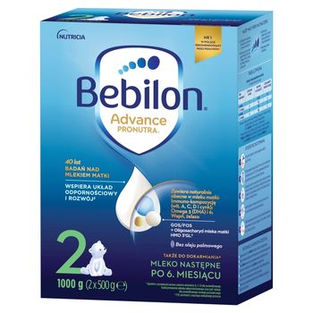 Bebilon 2 Advance Pronutra Mleko następne po 6. miesiącu 1000 g (2 x 500 g)