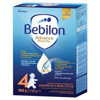 Bebilon 4 Advance Pronutra Junior Formuła na bazie mleka po 2. roku życia 1000 g (2 x 500 g)