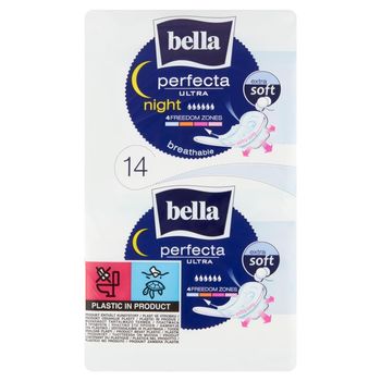 Bella Perfecta Ultra Night Extra Soft Podpaski higieniczne 14 sztuk
