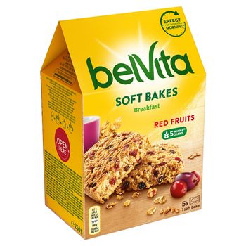 belVita Breakfast Ciastka zbożowe z żurawiną i rodzynkami 250 g