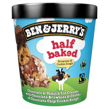 Ben & Jerry's Half Baked Brownies & Cookie Dough Lody 465 ml