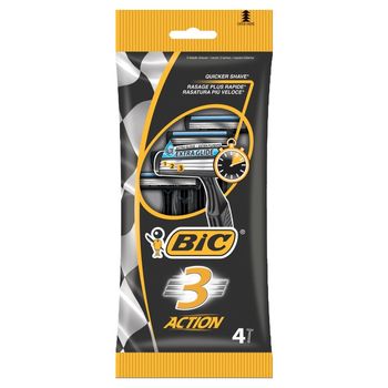 BiC 3 Action 3-ostrzowa maszynka do golenia 4 sztuki