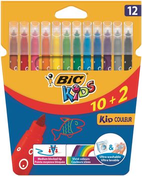 BIC Flamastry Kid Couleur 12 kolorów