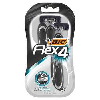 BiC Flex 4 Jednoczęściowe maszynki do golenia 3 sztuki