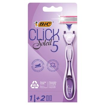 BiC Soleil Click 5 5-ostrzowa maszynka do golenia z wymiennymi wkładami 2 sztuki 