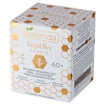 Bielenda Royal Bee Elixir 60+ Aktywnie regenerujący krem przeciwzmarszczkowy na dzień noc 50 ml
