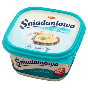 Bielmar Śniadaniowa Margaryna półtłusta o smaku solonego masła 450 g