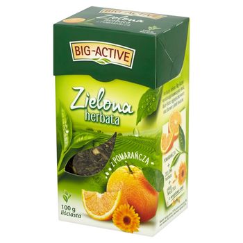 Big-Active Zielona herbata z pomarańczą liściasta 100 g